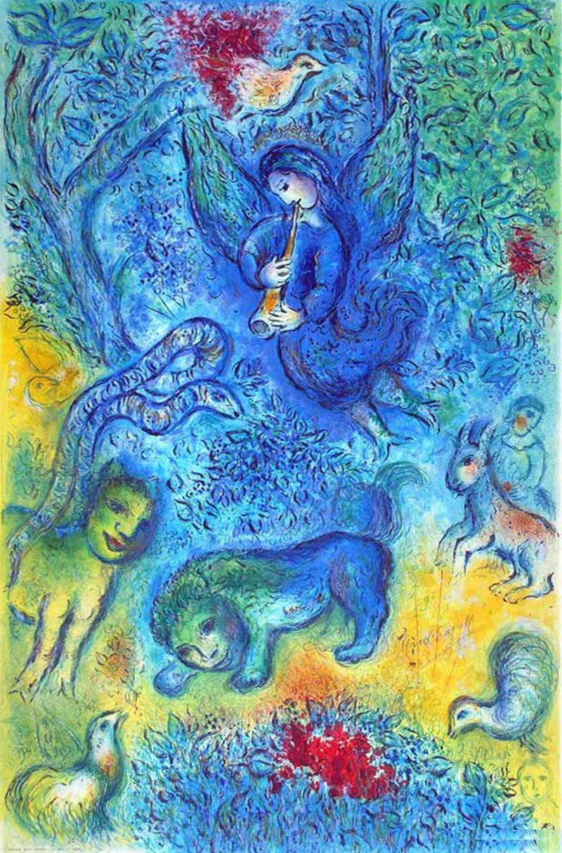 La Flûte enchantée contemporaine de Marc Chagall Peintures à l'huile